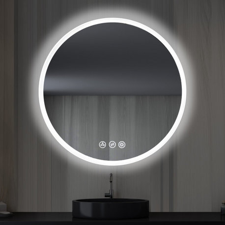 Fogless, Color Temperature Adjustable LED Mirror, 32" Round