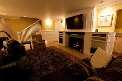 Elegant basement photo in Portland