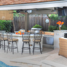 outdoor entertainment area