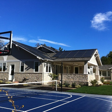 Casual Los Altos Hills Craftsman in Stone and Shingle