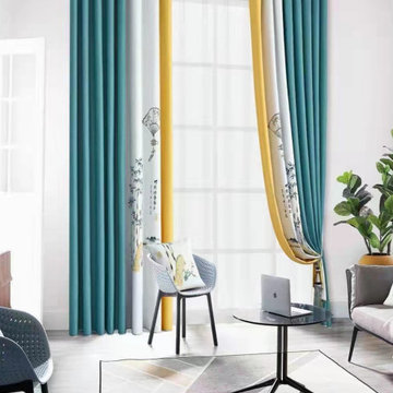 QYFL9016D Illawarra Flower Faux Linen Eyelet Ready Made Extra Wide Curtains For