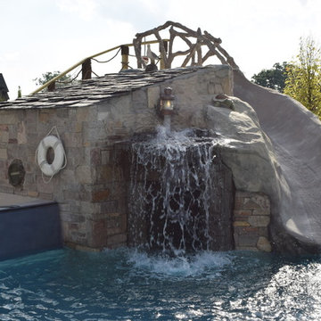 Backyard Boating Gunite Pool with ecoFinish KON