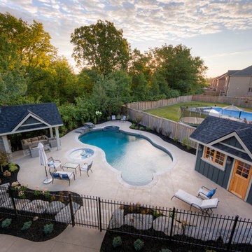 Custom Vinyl Pool, Spa & Shade Structure - Oakville