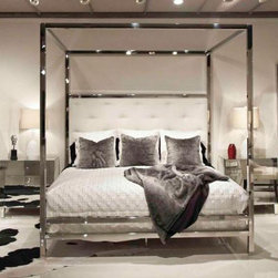 Stainless Steel Canopy Bed - Beds
