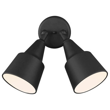 Sea Gull 2 Light Adjustable Swivel Flood Light, Black/Aluminum