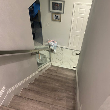 Residential Glass Stair Case
