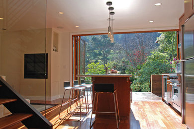Inspiration for a contemporary family room remodel in San Francisco