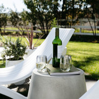 Slim Pool Chaise Sun Lounger, Set of 2, White