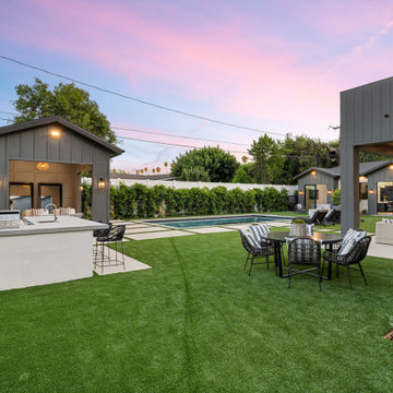 Modern Elegance Poolside Backyard in San Lorenzo
