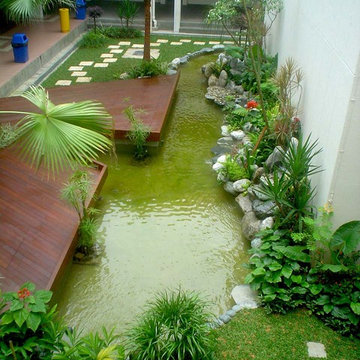 Landscaping work at Catholic JC