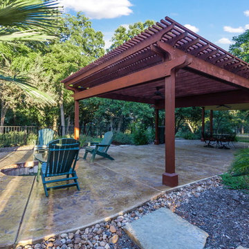 Spring Branch Elevated Deck Over Patio