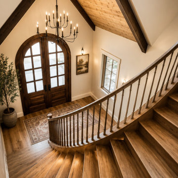 Vaulted Entry with Exposed Beams