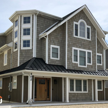 Coastal - Intellectual Gray NuCedar Shingles with Quiver Tan Board and Batten