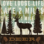 Tangletown Fine Art - "Simple Living Deer" By Michaelmullan, Giclee Print on Gallery Wrap Canvas - Michael Mullan loves creating bold, colorful art that inspires optimism. The original designs of his wall art will add whimsy to any home decor 1.5inch Deep Gallery Wrap Canvas.Printed on a 12 color Giclee printer for a deep rich color gamut.  Thick 290gsm cotton canvas will not sag or drape. Stretched over a kiln dried - finger jointed frame that will not warp. Wire hanger for easy hanging.