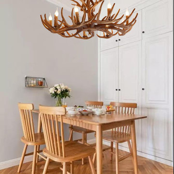 From $309.99 Cottage Style Faux Deer Antler Resin Branch Chandelier with 2-Tier