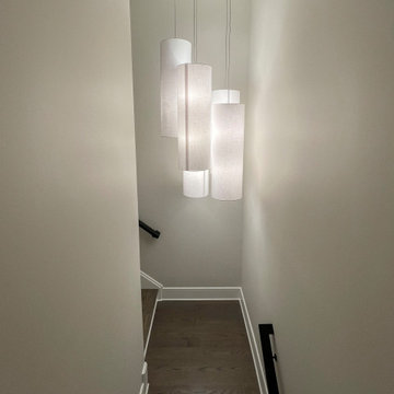 Project #114 | Freestanding Curved Foyer Staircase