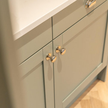 Limestone & Jade Shaker Kitchen in Sway
