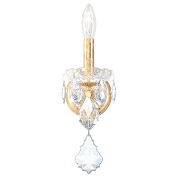 Schonbek 1701-26, 1 Light Crystal Sconce In French Gold