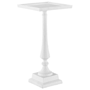 Jena White Accent Table