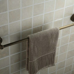 Antique Brass Finish Wall-mounted Single Towel Bar TAB2005 - Bathroom Accessories