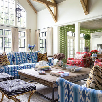 House Beautiful featured Colorful Lake House