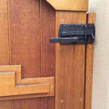 Dark Bronze Contemporary Lever Latch with Square Handle