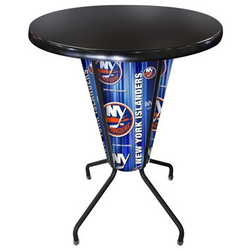 Lighted New York Islanders Pub Table
