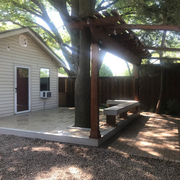 Irving TX TimberTech Deck and Custom Cedar Pergola