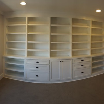 Office Wall Built-in with Drawers Bases