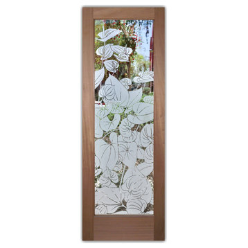 Front Door - Anthurium - Mahogany - 36" x 84" - Book/Slab Door