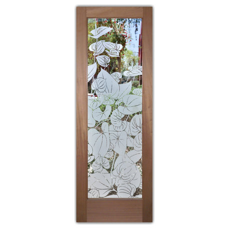 Front Door - Anthurium - Mahogany - 36" x 84" - Book/Slab Door