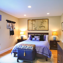 Adele's room floors blue linen