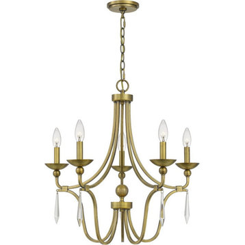 Quoizel Lighting - Joules Chandelier 5 Light Steel - 24.25 Inches high-Aged