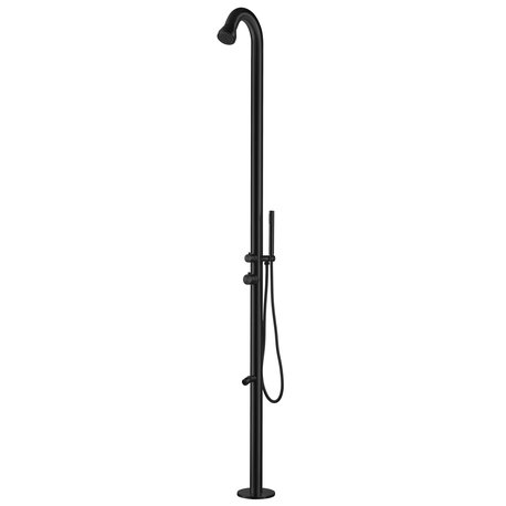 HEATGENE Outdoor Shower With Showerhead, Wand Hand Shower and Foot Spout Rinse,