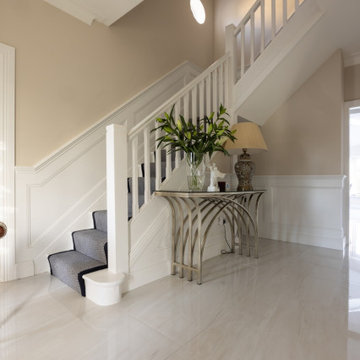 Elegant House Hall Featuring Bondi White Marble Tiles