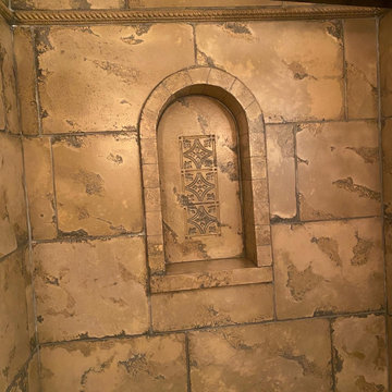 Old World Tuscan Shower/Bathroom