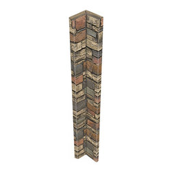 140-CT1-ALPINE DEEP STACKED STONE INSIDE CORNER - 48"H X 3&frac12;" W X 1 &frac12;"D - Wall Panels