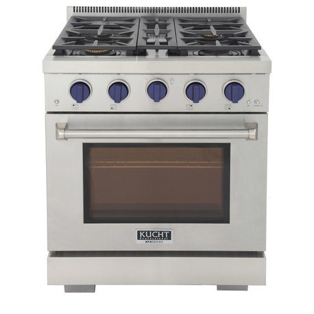 Professional 30" 4.2 cu.ft. Range, Power Burner, Convection Oven, Royal Blue, Lp