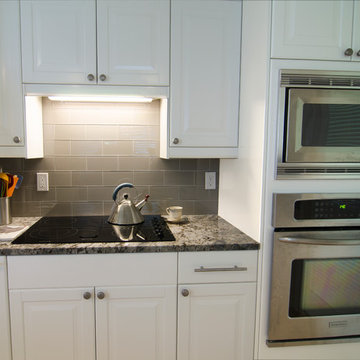 IKEA kitchen remodel with granite countertops