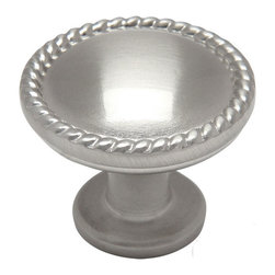 Cosmas - Cabinet Knob, 1-1/4" Diameter, Satin Nickel, Set of 25 - Cabinet And Drawer Knobs