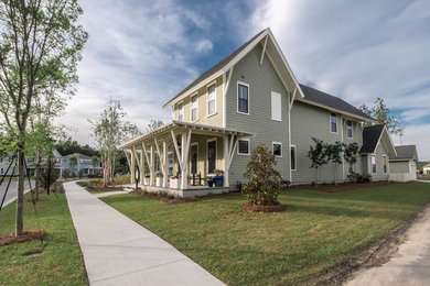 Example of a minimalist exterior home design in Charleston