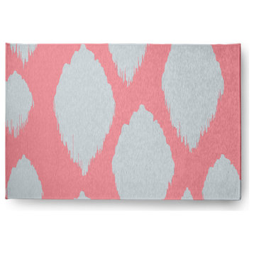 Web of Ikat Soft Chenille Area Rug, Pink, 2'x3'