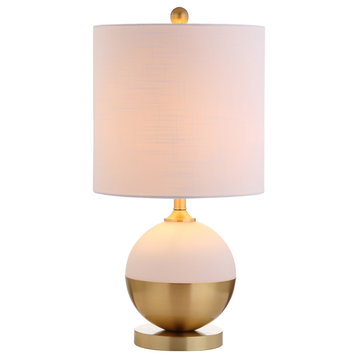 Carr 23.5" Ceramic and Metal Table Lamp, Brass