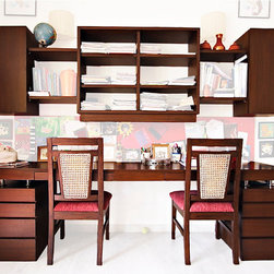 Metaphor | Children's Study Desk with Overhead Storage - Kids Desks And Desk Sets
