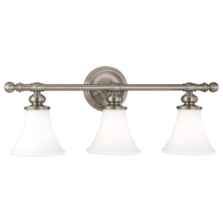 Hudson Valley Weston 3 Light Bath Bracket in Satin Nickel