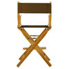 24" Director's Chair, Honey Oak Frame, Brown Canvas