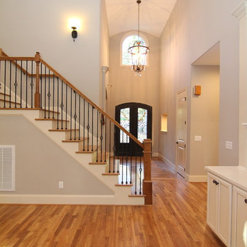 Two Story Foyer with Barrel Vault