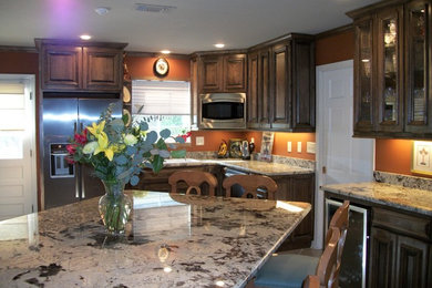 kitchen cabinet and granite countertop
