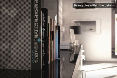 Inspiration for a contemporary living room remodel in Other