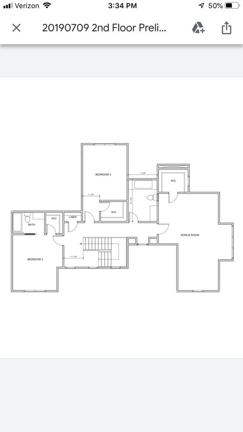 Help with bathrooms. Divide to two bathrooms or do one large bathroom?